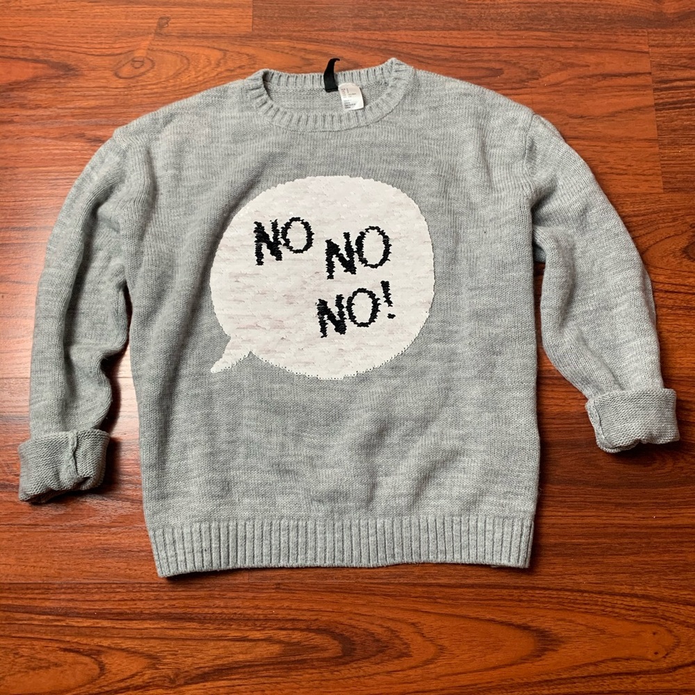 Divided sweater